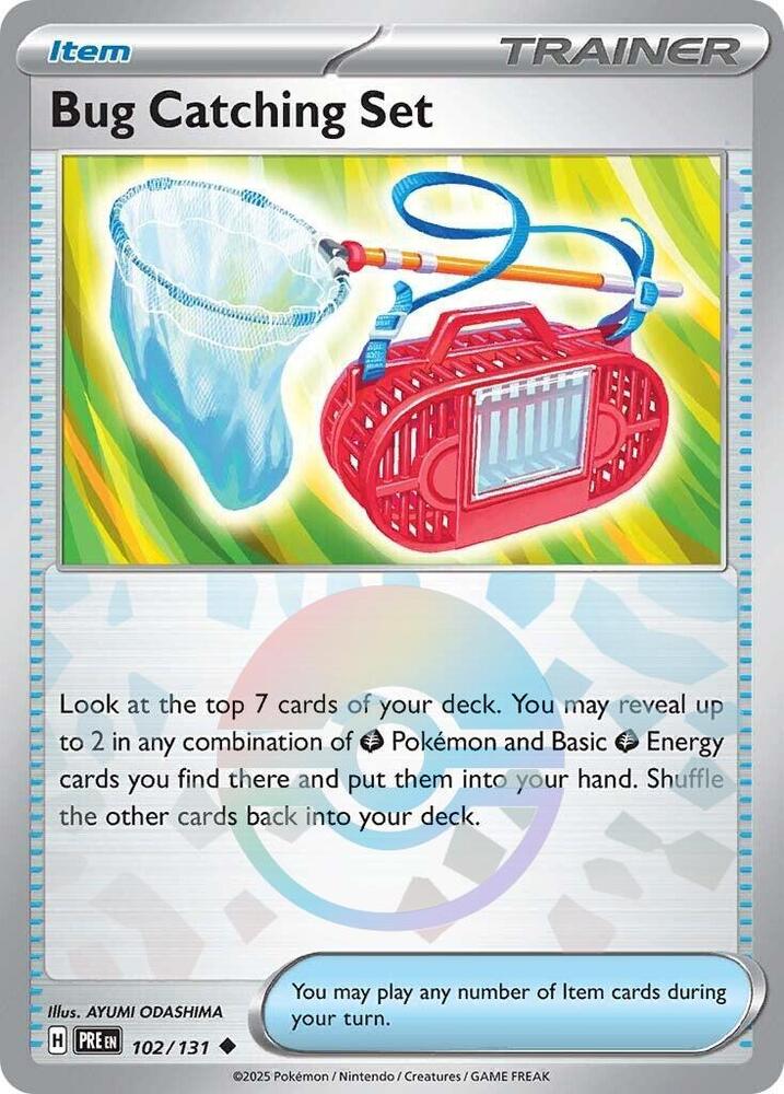 Bug Catching Set (Poke Ball Pattern) 102/131 Uncommon Prismatic Evolutions Pokémon card