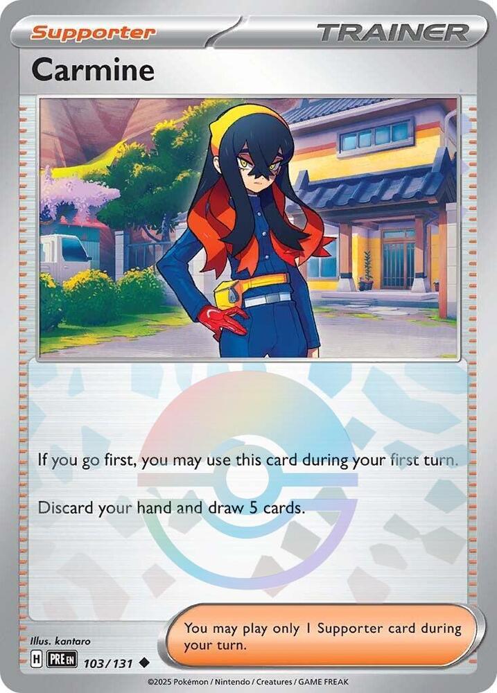 Carmine (Poke Ball Pattern) 103/131 Uncommon Prismatic Evolutions Pokémon card