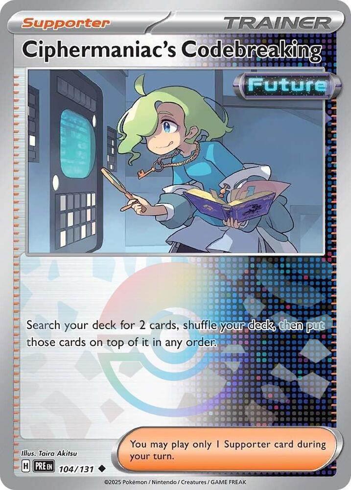 Ciphermaniac's Codebreaking (Poke Ball Pattern) 104/131 Uncommon Prismatic Evolutions Pokémon card
