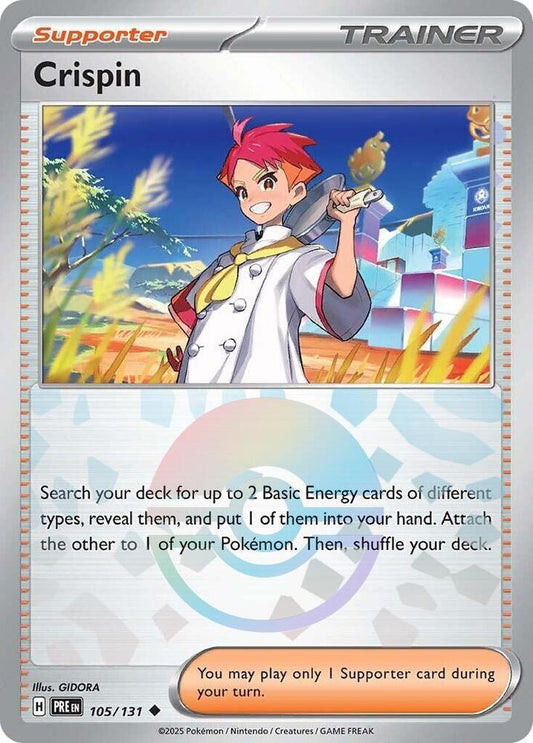 Crispin - 105/131 (Poke Ball Pattern) Uncommon SV: Prismatic Evolutions