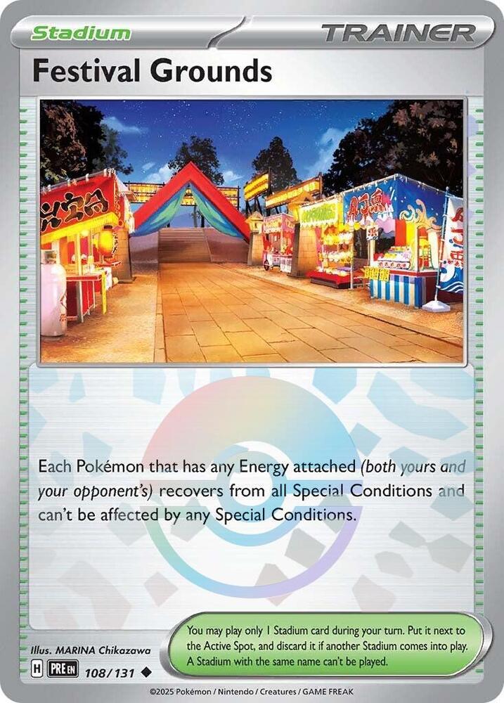 Festival Grounds (Poke Ball Pattern) 108/131 Uncommon Prismatic Evolutions Pokémon card