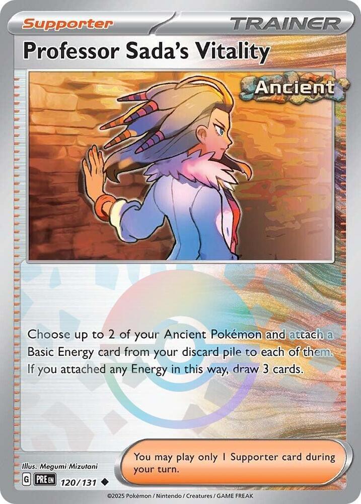 Professor Sada's Vitality (Poke Ball Pattern) 120/131 Uncommon Prismatic Evolutions Pokémon card