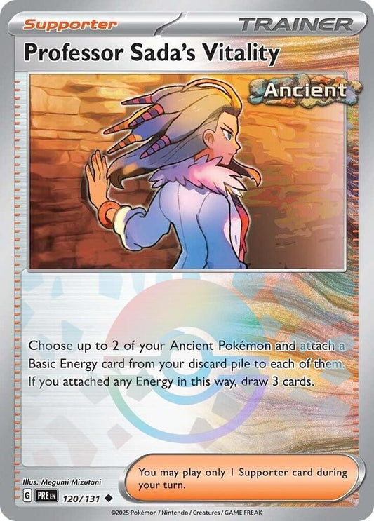 Professor Sada's Vitality (Poke Ball Pattern) 120/131 Uncommon Prismatic Evolutions Pokémon card