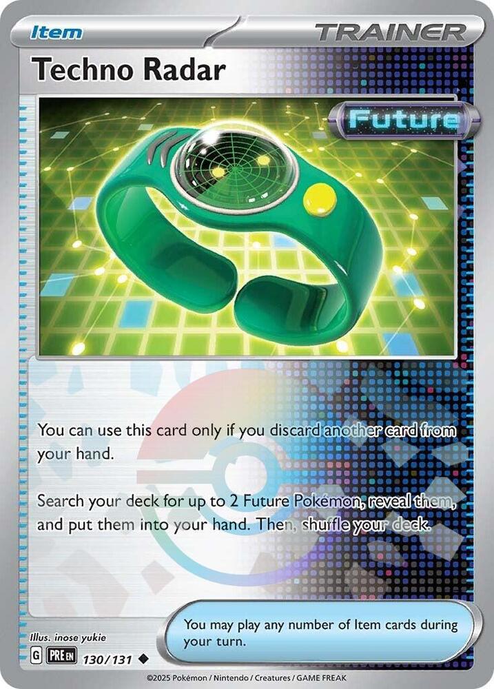Techno Radar (Poke Ball Pattern) 130/131 Uncommon Prismatic Evolutions Pokémon card