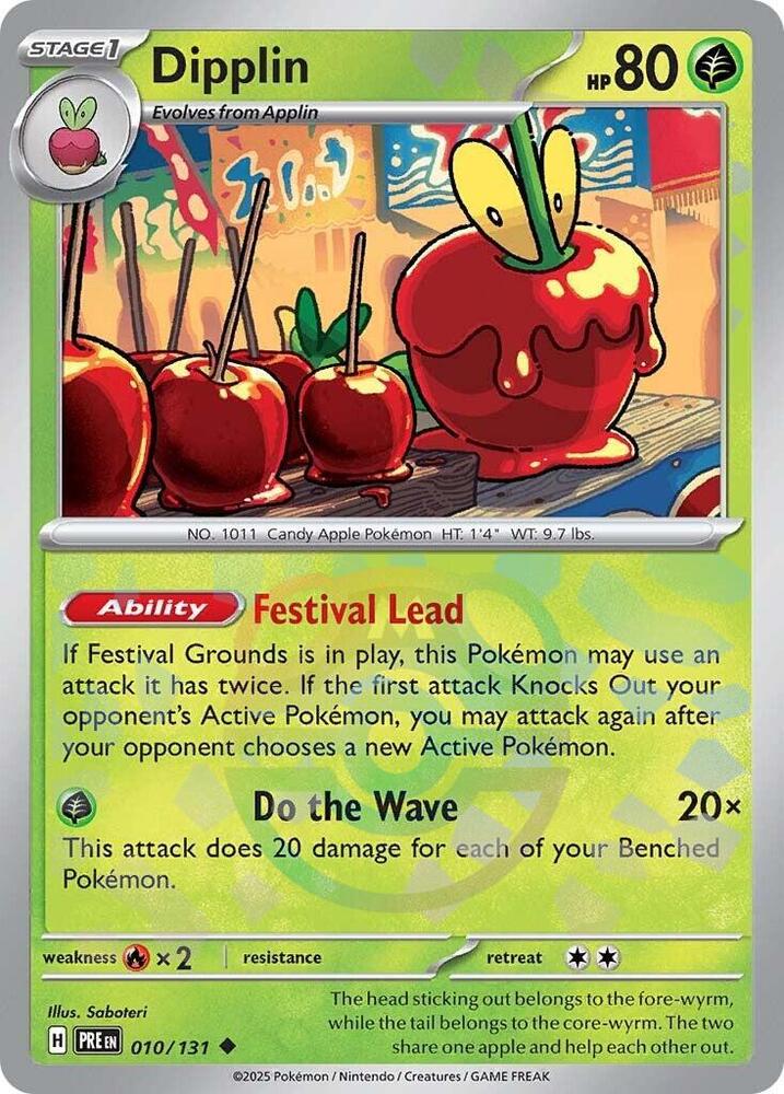 Dipplin (Master Ball Pattern) 010/131 Uncommon Prismatic Evolutions Pokémon card