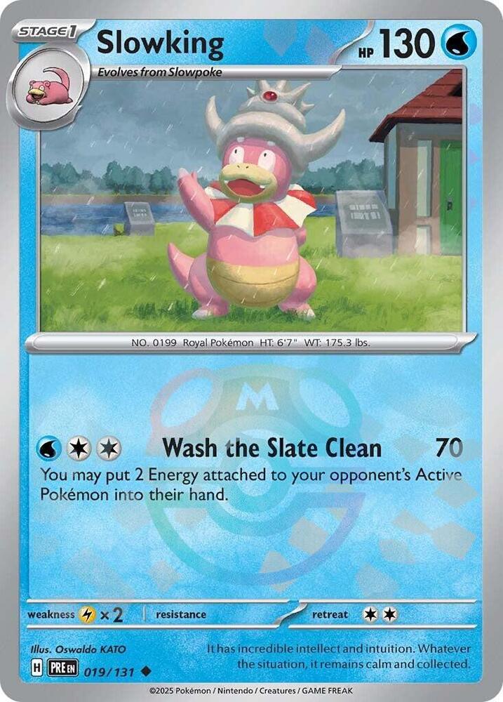 Slowking (Master Ball Pattern) 019/131 Uncommon Prismatic Evolutions Pokémon card