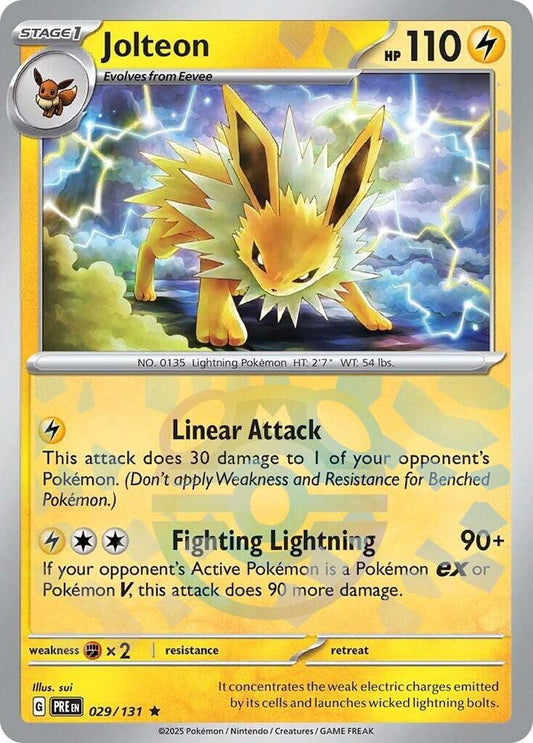 Jolteon (Master Ball Pattern) - 029/131 Rare SV: Prismatic Evolutions