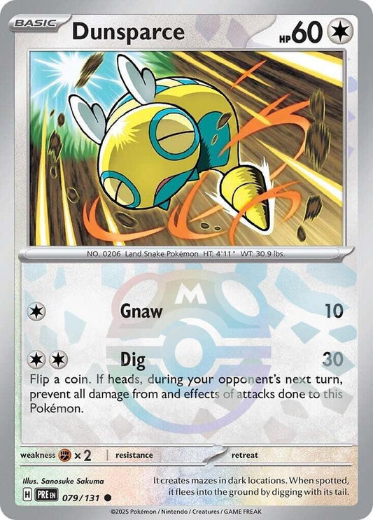 Dunsparce (Master Ball Pattern) - 079/131 Common SV: Prismatic Evolutions
