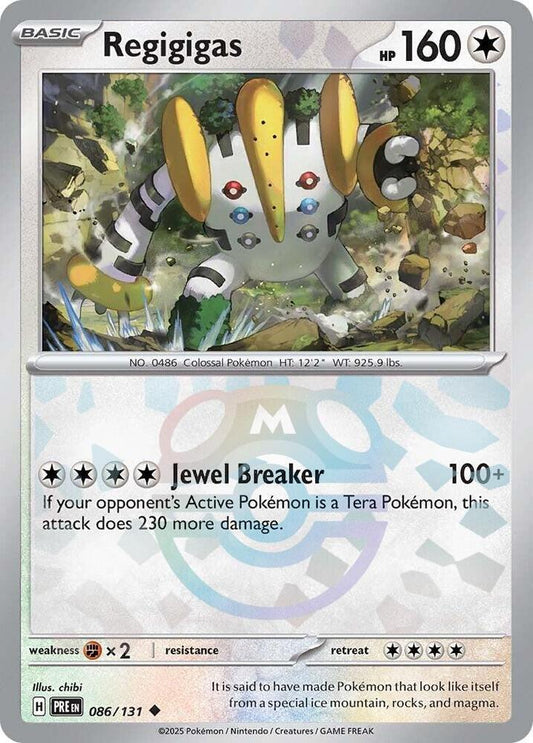 Regigigas (Master Ball Pattern) - 086/131 Uncommon SV: Prismatic Evolutions