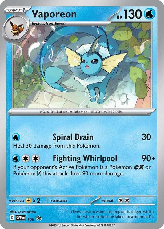 Vaporeon - 168 (Cosmos Holo) 168 Promo Scarlet & Violet Promo Cards Pokémon card