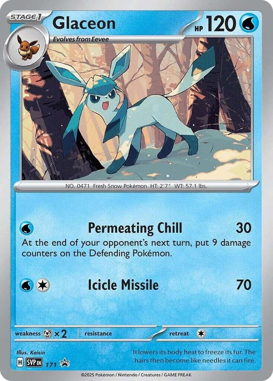 Glaceon - 171 (Cosmos Holo) - 171 Promo SV: Scarlet & Violet Promo Cards