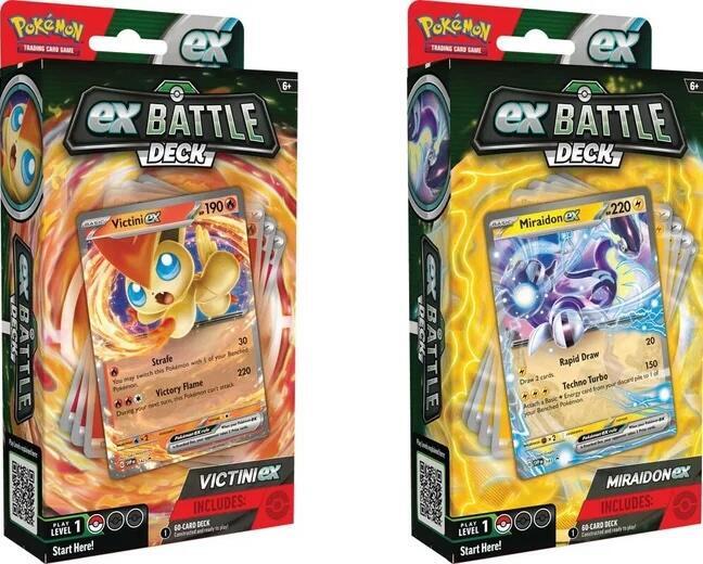 Victini ex/Miraidon ex Battle Decks [Set of 2] Miscellaneous Cards & Products
