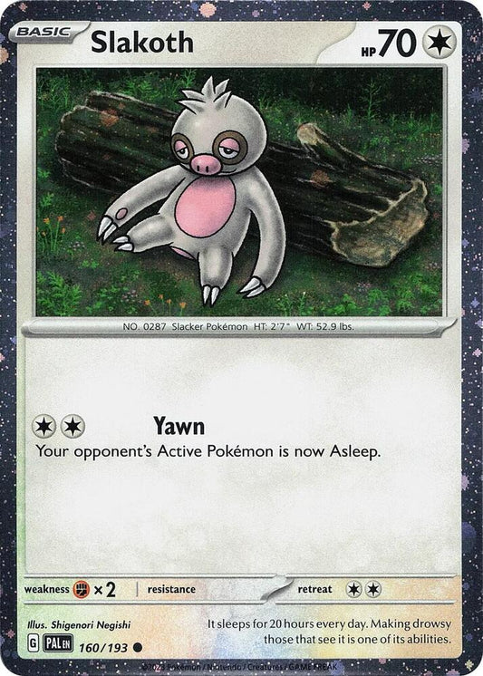 Slakoth (Cosmos Holo) 160/193 Common Miscellaneous Cards & Products Pokémon card