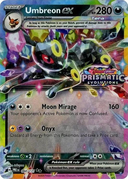 Umbreon ex - 060/131 (Prismatic Evolutions Stamp) 060/131 Promo Miscellaneous Cards & Products Pokémon card
