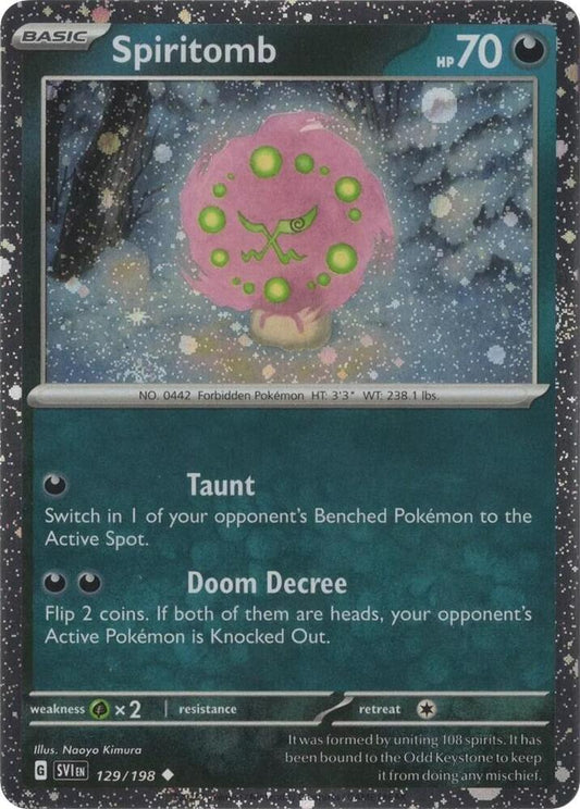 Spiritomb - 129/198 (Cosmos Holo) Uncommon Miscellaneous Cards & Products