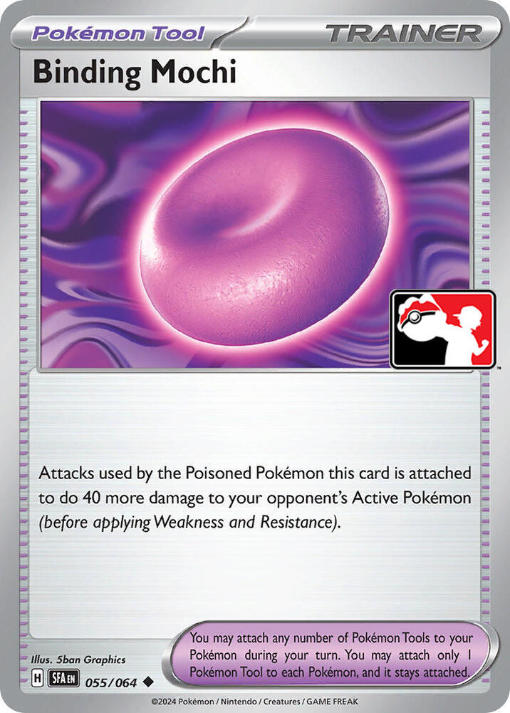 Binding Mochi - 055/064 055/064 Uncommon Prize Pack Series Cards Pokémon card