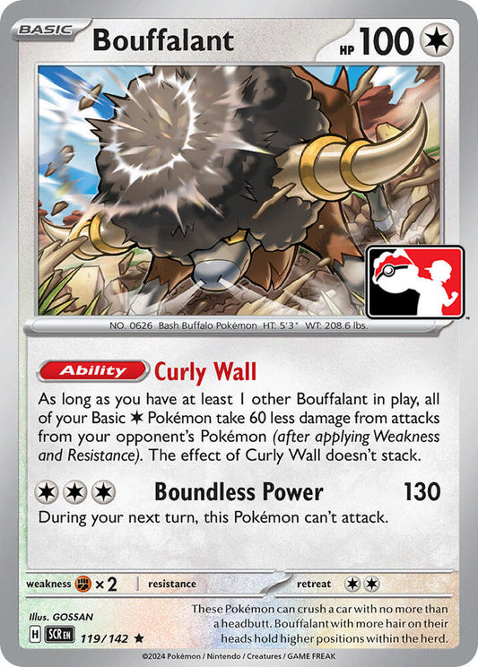 Bouffalant 119/142 Rare Prize Pack Series Cards Pokémon card