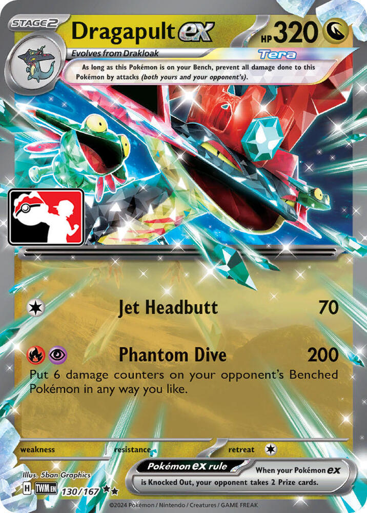 Dragapult ex - 130/167 130/167 Double Rare Prize Pack Series Cards Pokémon card
