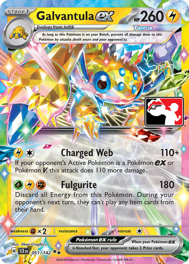 Galvantula ex - 051/142 051/142 Double Rare Prize Pack Series Cards Pokémon card