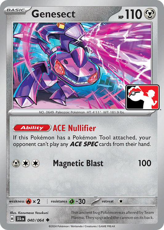 Genesect 040/064 Uncommon Prize Pack Series Cards Pokémon card