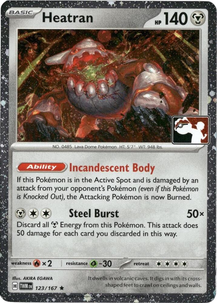 Heatran - 123/167 (Cosmos Holo) 123/167 Rare Prize Pack Series Cards Pokémon card