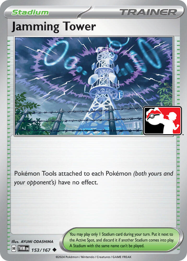 Jamming Tower - 153/167 153/167 Uncommon Prize Pack Series Cards Pokémon card