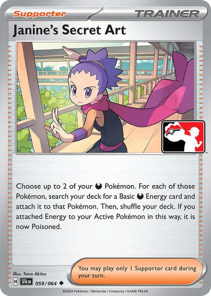 Janine's Secret Art - 059/064 059/064 Uncommon Prize Pack Series Cards Pokémon card