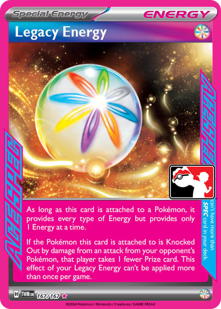 Legacy Energy - 167/167 167/167 ACE SPEC Rare Prize Pack Series Cards Pokémon card