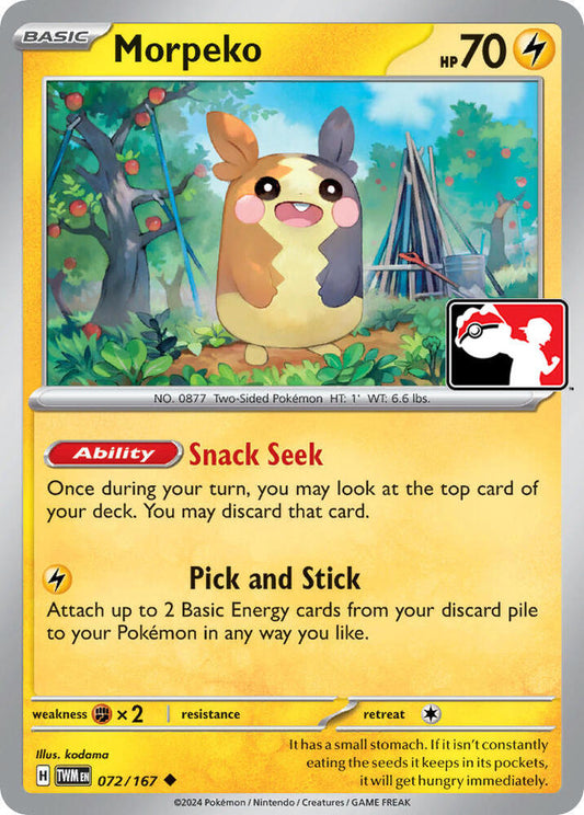 Morpeko - 072-167 072/167 Uncommon Prize Pack Series Cards Pokémon card