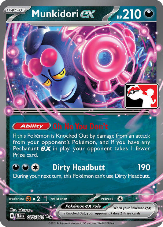 Munkidori ex - 037/064 037/064 Double Rare Prize Pack Series Cards Pokémon card