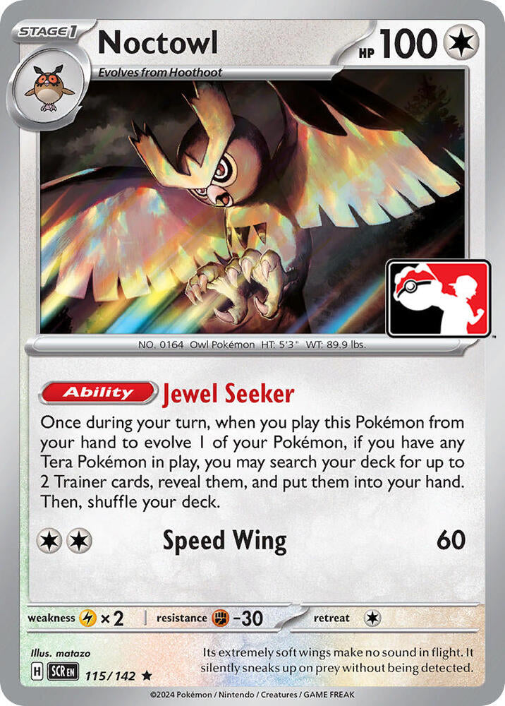 Noctowl - 115/142 115/142 Rare Prize Pack Series Cards Pokémon card