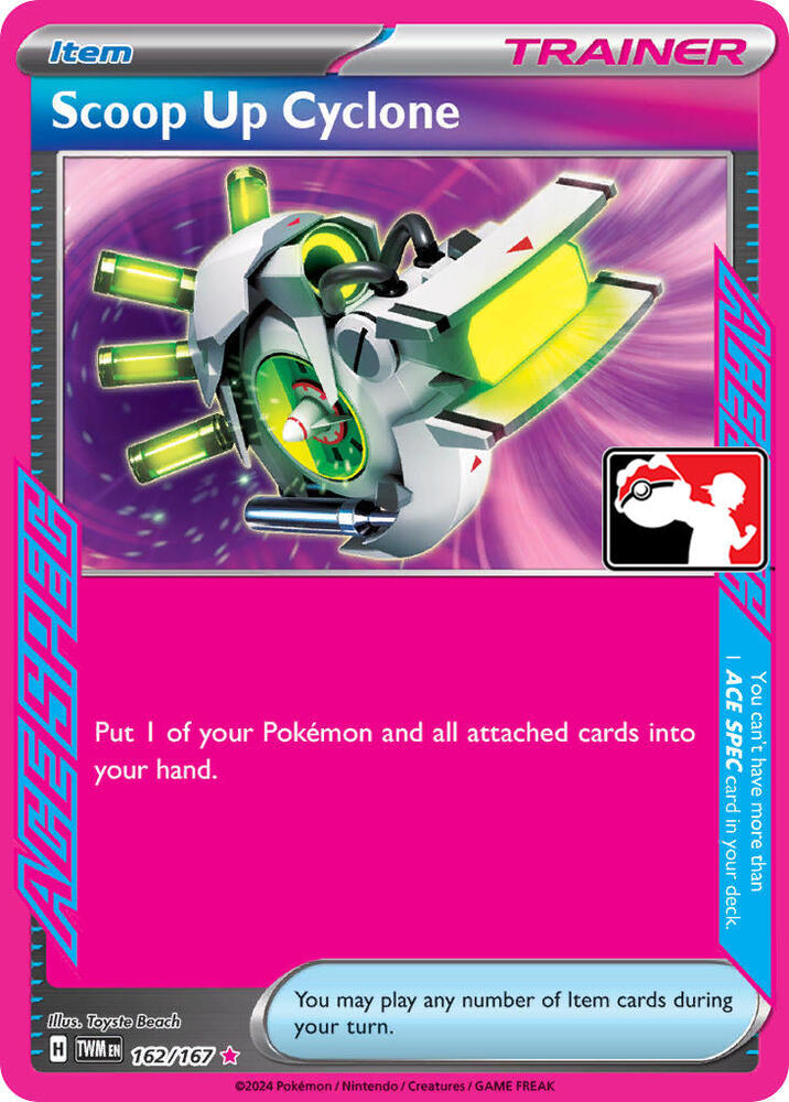 Scoop Up Cyclone - 162/167 162/167 ACE SPEC Rare Prize Pack Series Cards Pokémon card