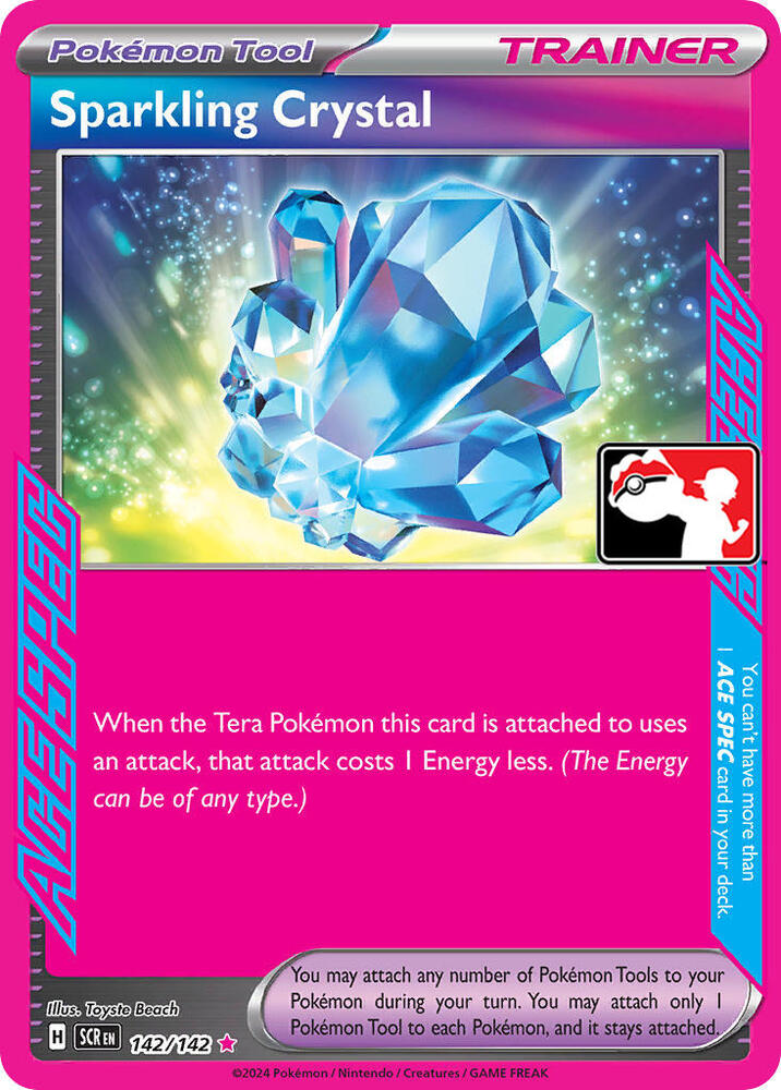 Sparkling Crystal - 142/142 142/142 ACE SPEC Rare Prize Pack Series Cards Pokémon card