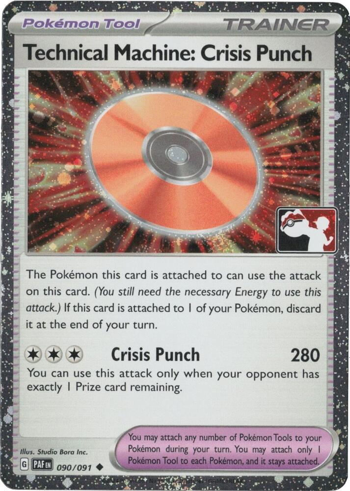 Technical Machine: Crisis Punch - 090/091 (Cosmos Holo) 090/091 Uncommon Prize Pack Series Cards Pokémon card