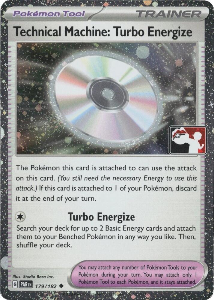 Technical Machine: Turbo Energize - 179/182 (Cosmos Holo) 179/182 Uncommon Prize Pack Series Cards Pokémon card