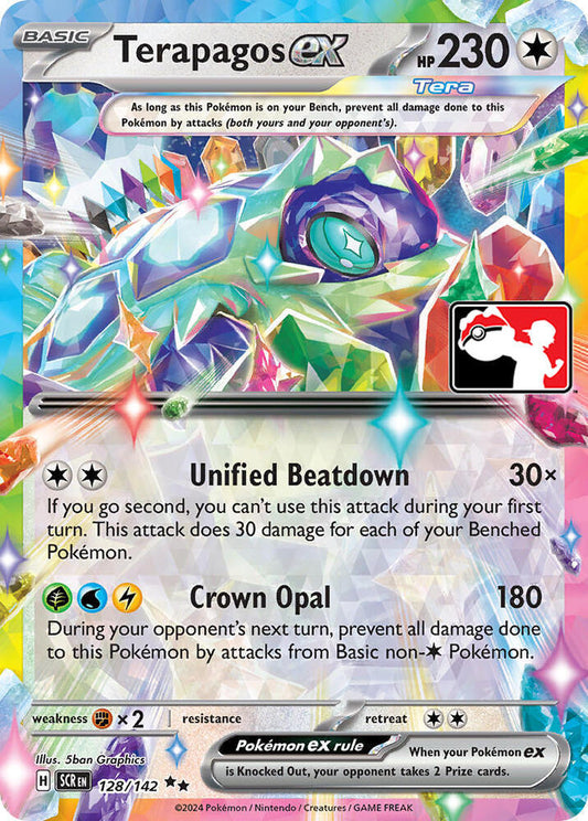 Terapagos ex - 128/142 128/142 Double Rare Prize Pack Series Cards Pokémon card