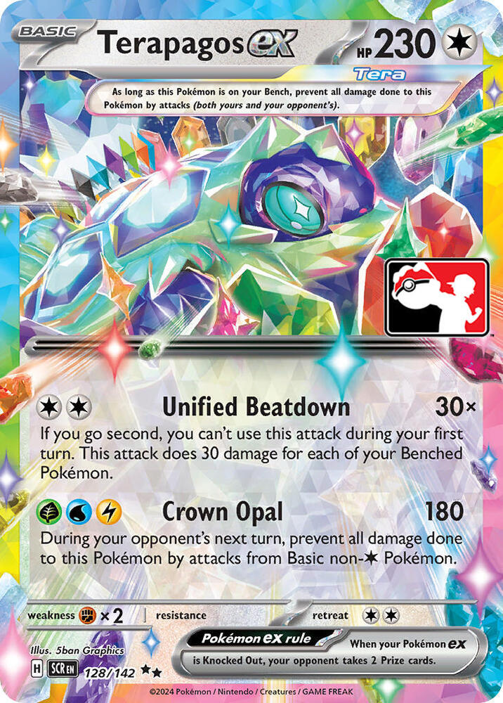 Terapagos ex - 128/142 (Prize Pack Series 6) 128/142 Double Rare Prize Pack Series Cards Pokémon card