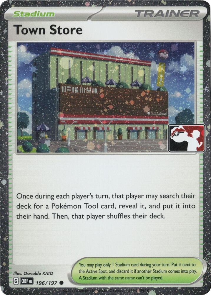 Town Store - 196/197 (Cosmos Holo) 196/197 Common Prize Pack Series Cards Pokémon card
