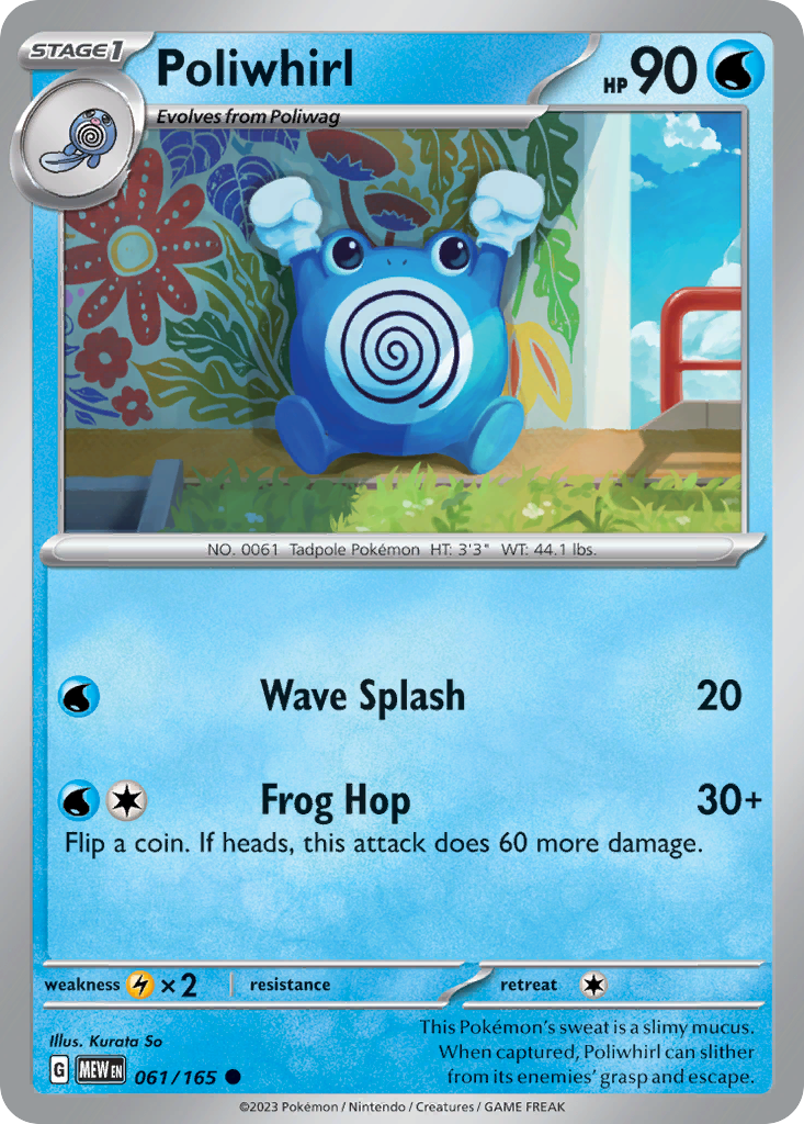 Poliwhirl 061/165 Common 151