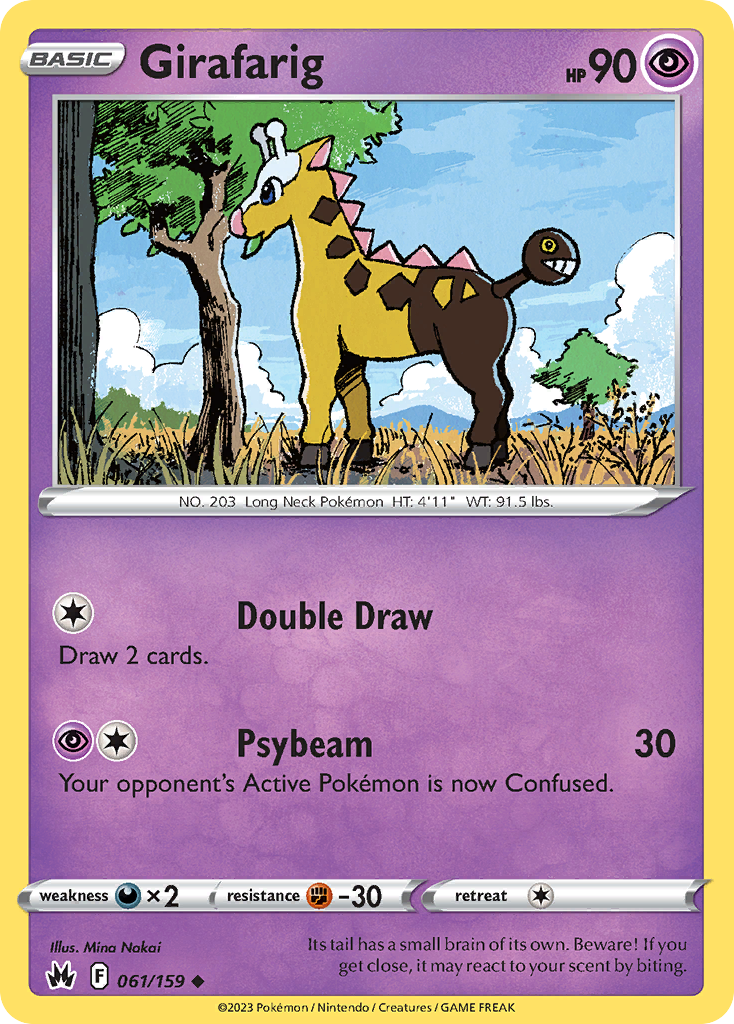 Girafarig 061/159 Uncommon Crown Zenith