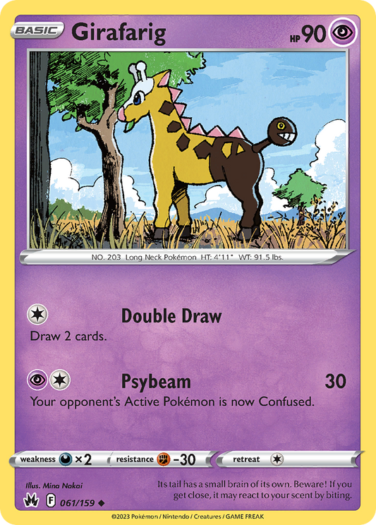 Girafarig 061/159 Uncommon Crown Zenith