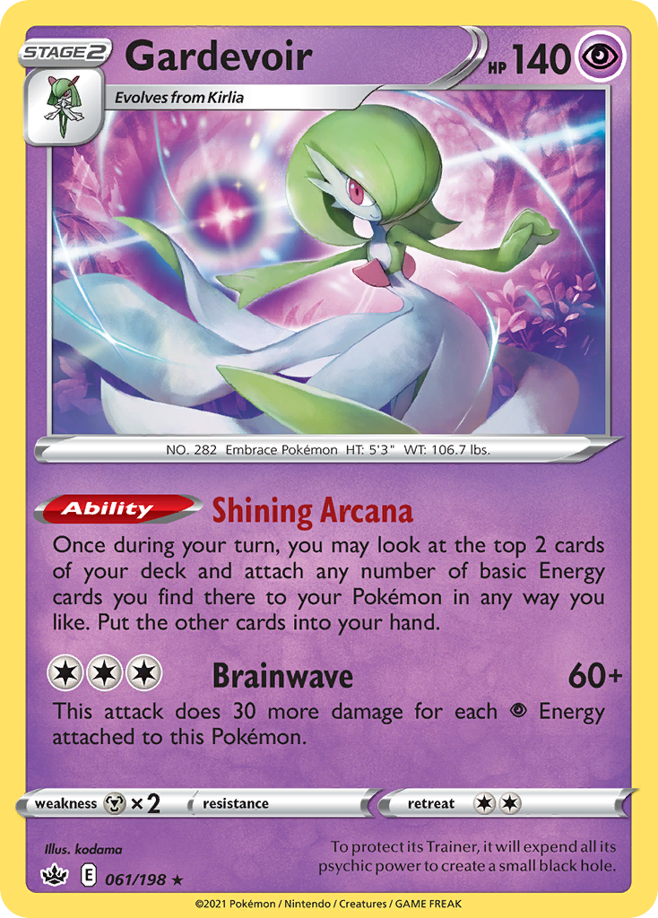 Gardevoir 061/198 Rare Holo Chilling Reign