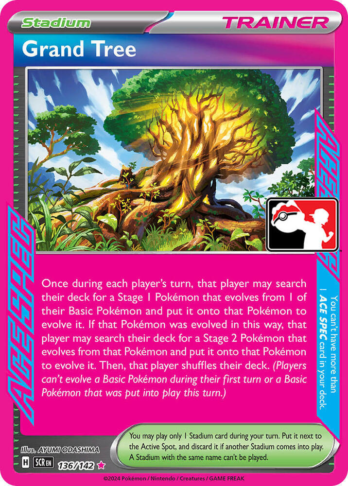 Grand Tree - 136/142 136/142 ACE SPEC Rare Prize Pack Series Cards Pokémon card