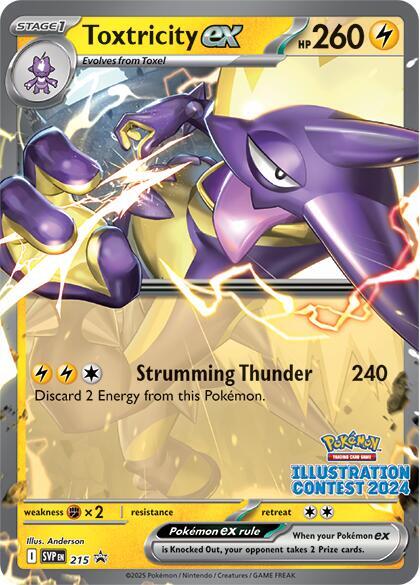 Toxtricity ex - 215 (Illustration Contest 2024) 215 Promo Scarlet & Violet Promo Cards Pokémon card