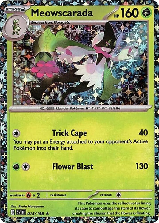 Meowscarada - 015/198 (Sparkle Holo) 015/198 Rare Miscellaneous Cards & Products Pokémon card