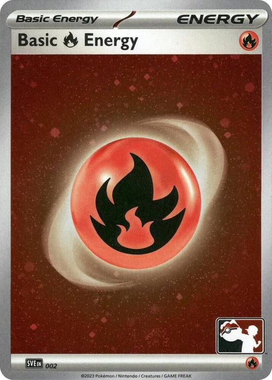 Basic Fire Energy - 002 (Cosmos Holo) 002 Common Prize Pack Series Cards Pokémon card
