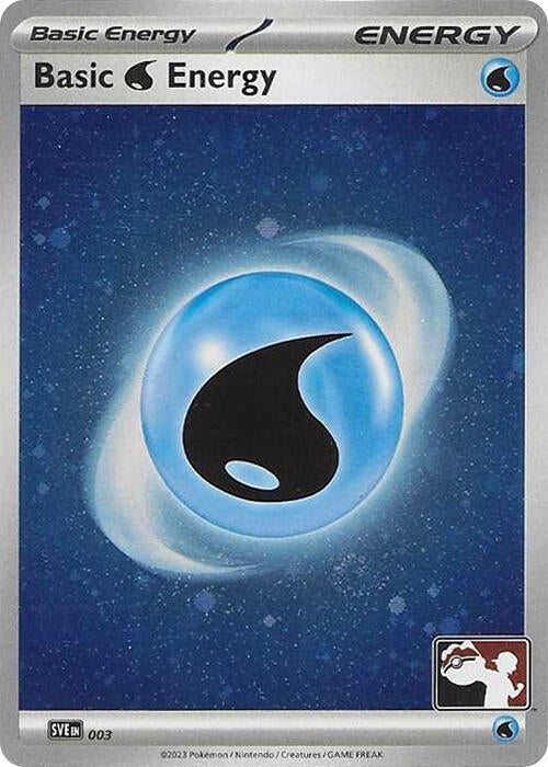 Basic Water Energy - 003 (Cosmos Holo) 003 Common Prize Pack Series Cards Pokémon card