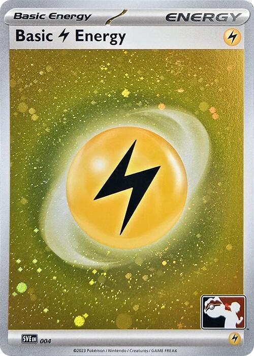Basic Lightning Energy - 004 (Cosmos Holo) 004 Common Prize Pack Series Cards Pokémon card