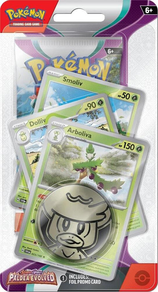 Paldea Evolved Premium Checklane Blister [Arboliva] - SV02: Paldea Evolved