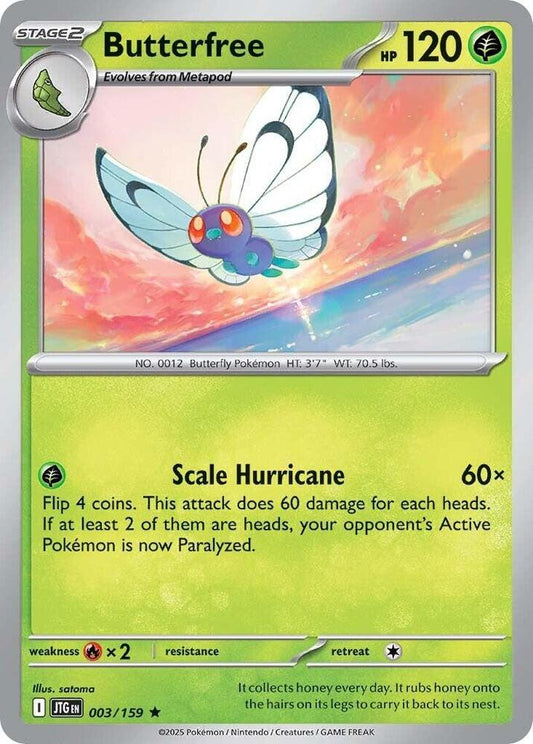 Butterfree 003/159 Rare Journey Together Pokémon card